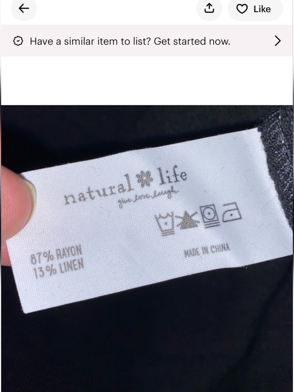 NATURAL LIFE Avery Wide Leg Jumpsuit In Black Size Large Oversized - Picture 4 of 12